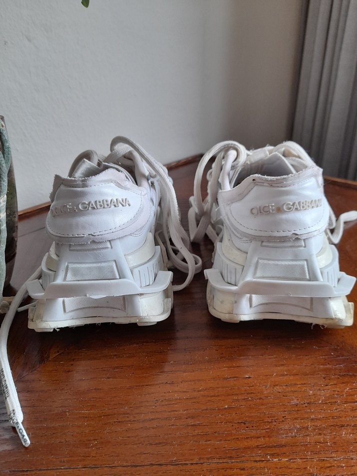 Dolce & Gabbana Beyaz Bağcıklı Kadın Spor Ayakkabı - Görsel 3