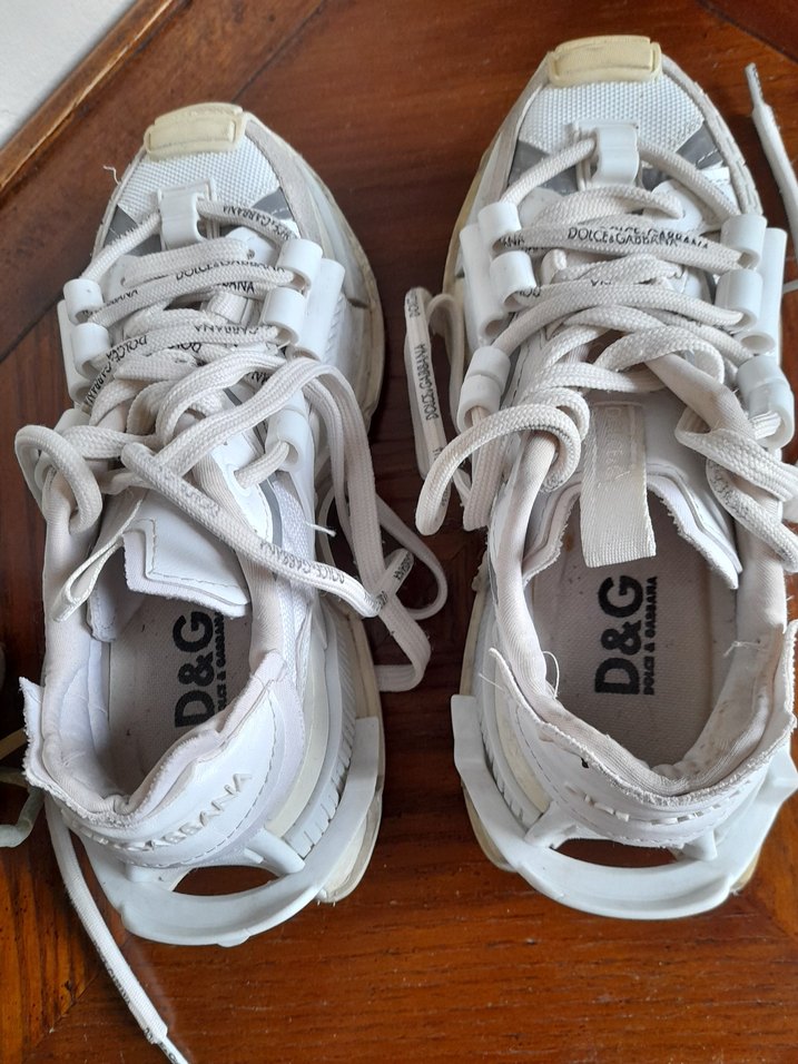 Dolce & Gabbana Beyaz Bağcıklı Kadın Spor Ayakkabı - Görsel 4