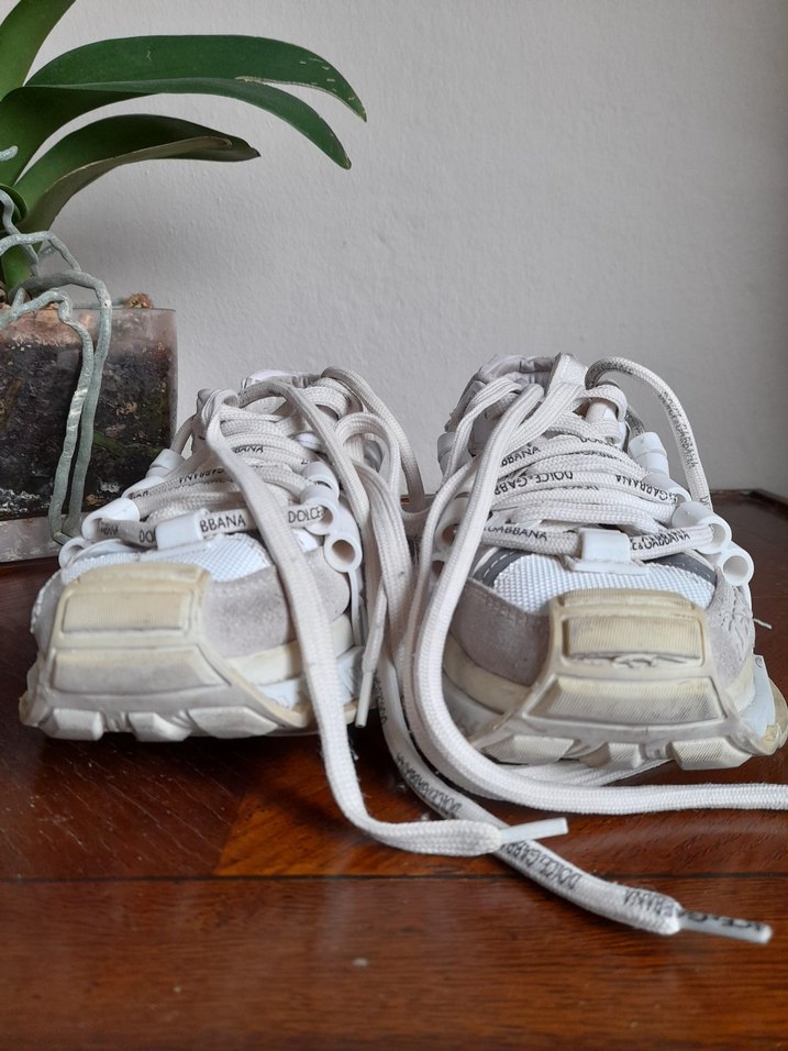 Dolce & Gabbana Beyaz Bağcıklı Kadın Spor Ayakkabı - Görsel 5