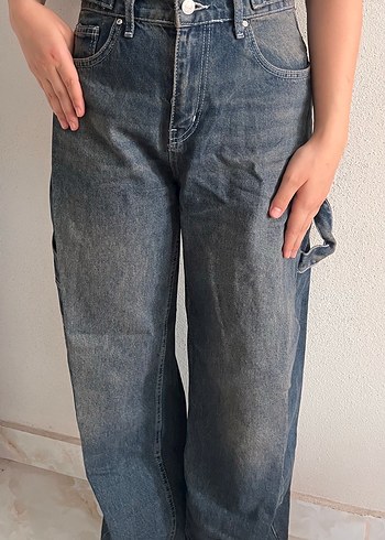 Gevşek Kesim Lacivert Kadın Jean