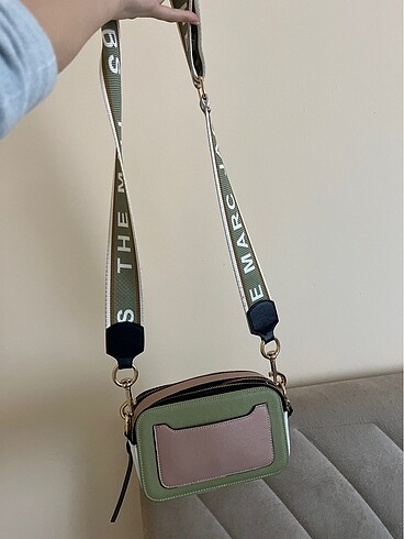 Marc Jacobs çanta birebir yeni pudra yağ yeşili - Görsel 6