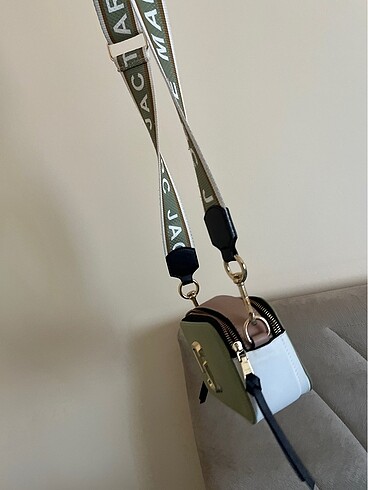 Marc Jacobs çanta birebir yeni pudra yağ yeşili - Görsel 7