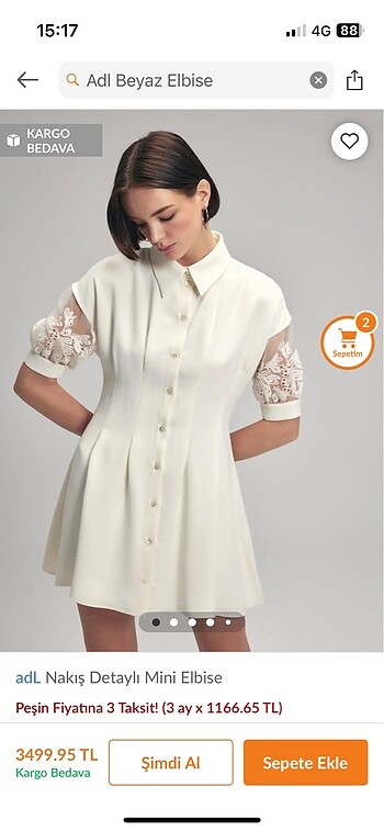 Adl adilışık s beden kırık beyaz nişan elbisem güpür kol - Görsel 5