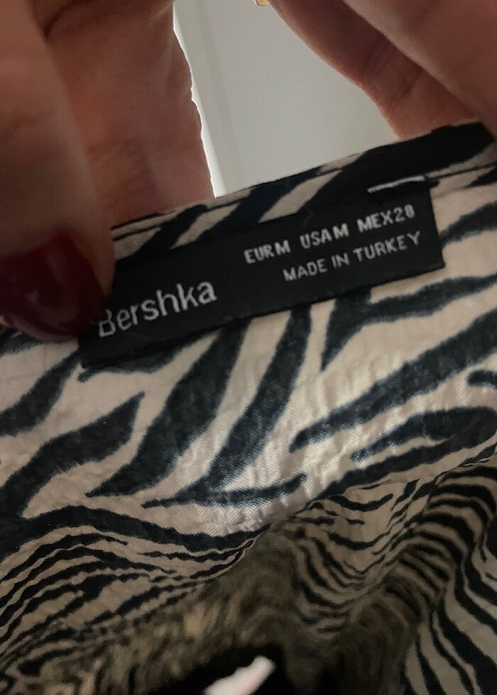 Bershka zebra desenli elbise - Görsel 2