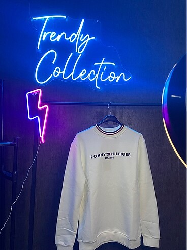 Tommy Hilfiger Beyaz Sweat
