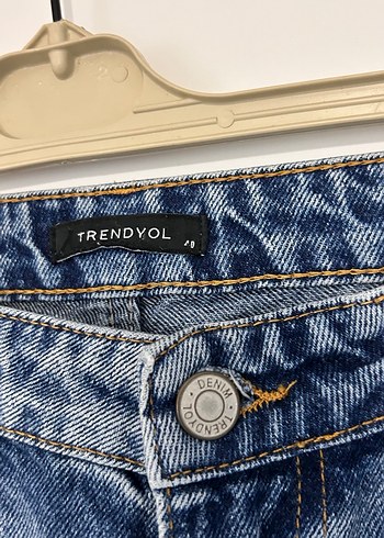 Kadın Gri Mavi Bol Kesim Kot Pantolon - Görsel 3