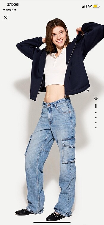 bershka kargo jean