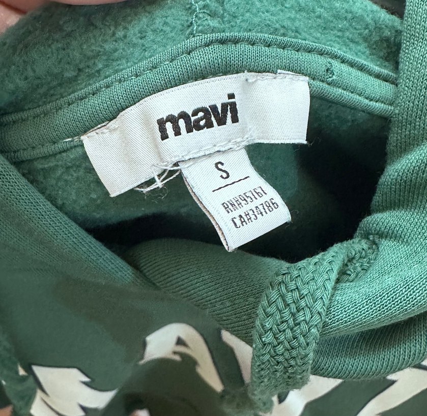 MAVİ Baskılı Kadın Sweatshirt Kapüşonlu S Beden - Görsel 3