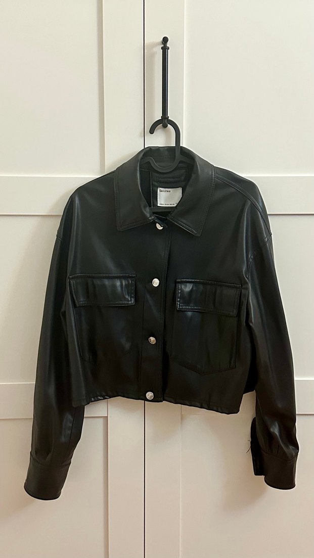 Bershka Deri Gömlek Ceket - Görsel 2
