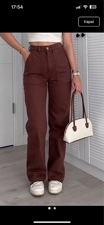Trendyolmilla Kahverengi Jean