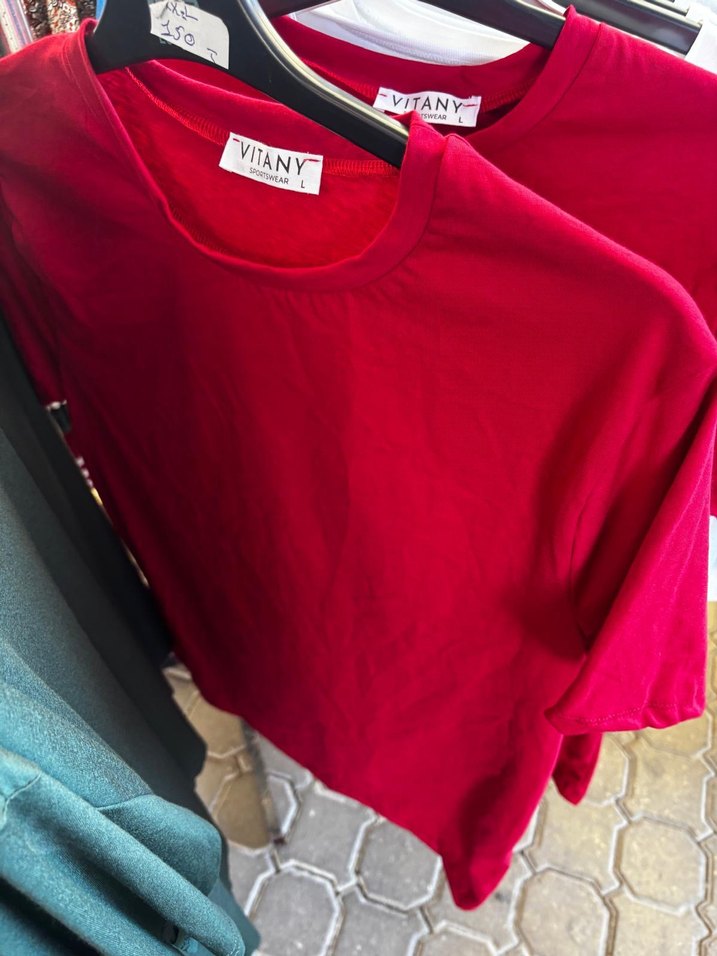 Bej VITANY Erkek Slim Fit Tişört - Görsel 5