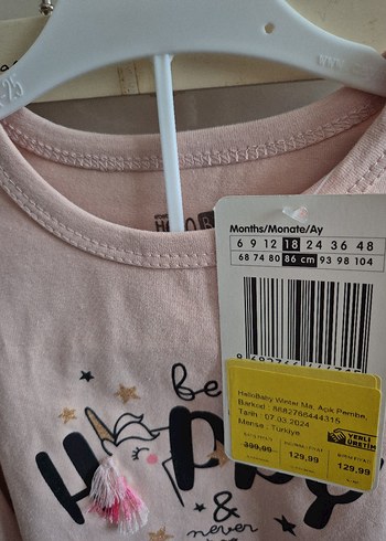 Pembe Örgü Uzun Kollu Kız Bebek Takımı - Görsel 2