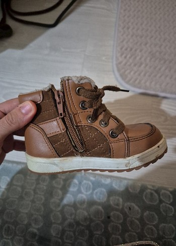 Kürklü Kahverengi Süet Erkek Çocuk Botu - Görsel 5