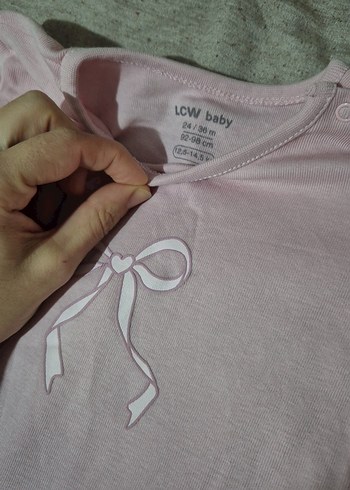 Pembe Bebek Kız Çıtçıtlı Body - Görsel 2