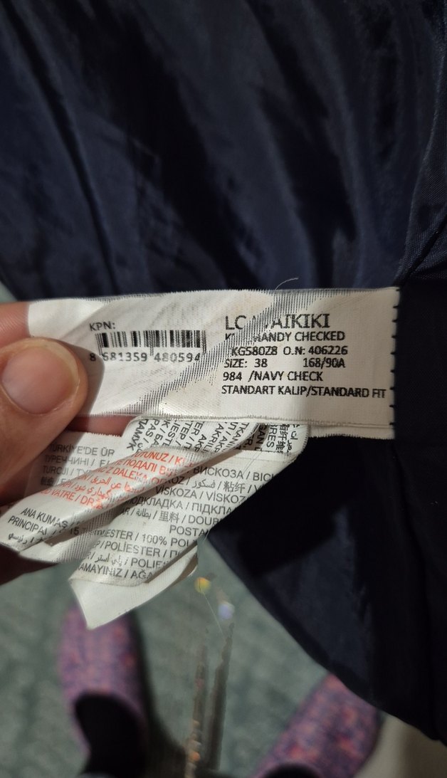 Gri Düğmeli Midi Kadın Yün Kaban - Görsel 5