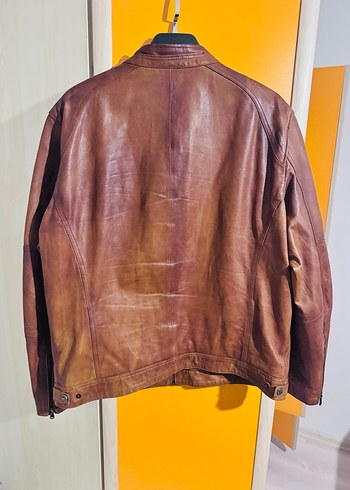 Derimod Kahverengi Deri Ceket - Görsel 3
