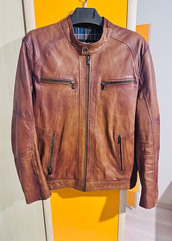 Derimod Kahverengi Deri Ceket - Görsel 2