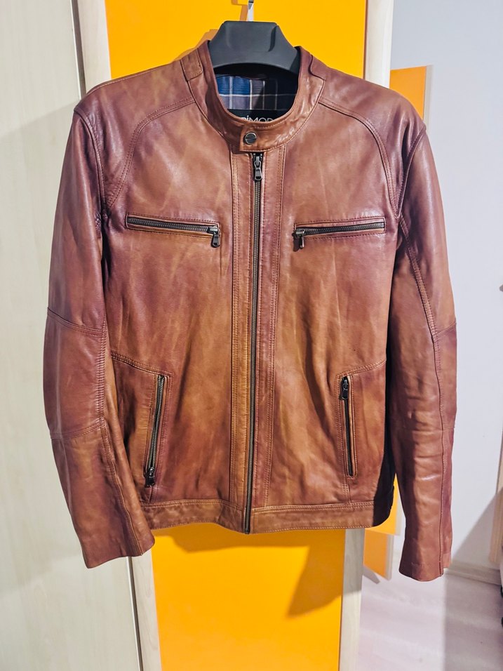 Derimod Kahverengi Deri Ceket - Görsel 2