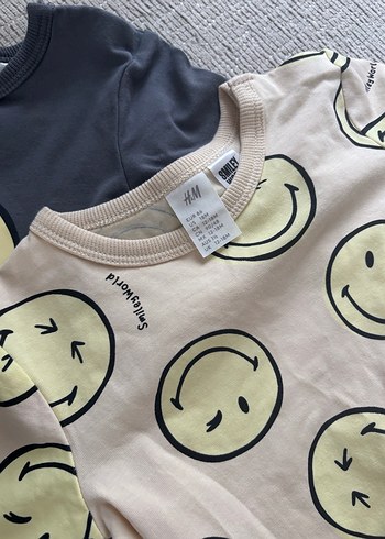 H&M çıtçıtlı Uzun Kollu Baskılı Bebek Body - Görsel 3