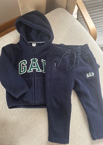 GAP POLAR Lacivert Fermuarlı Sweatshirt ve Eşofman Takımı