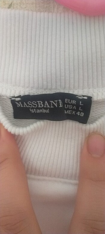l Beden beyaz Renk Massband Marka Beyaz Oversize Sweat????