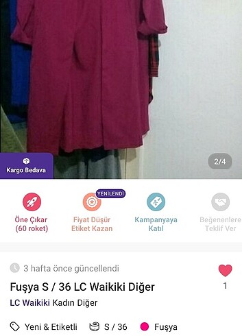 s Beden Sıfır ürün