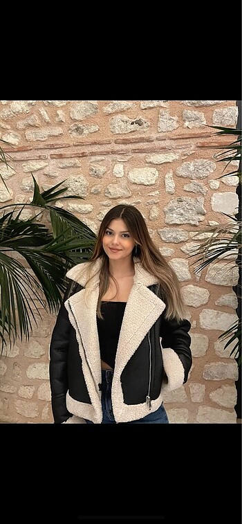 stradivarius kürklü ceket