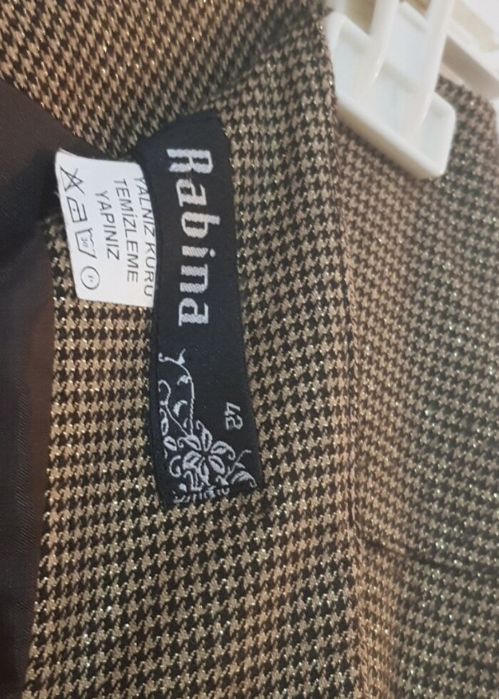 Simli kumaş etek - Görsel 3