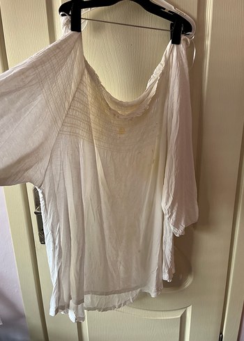 American Vintage Beyaz Hamile Bluzu