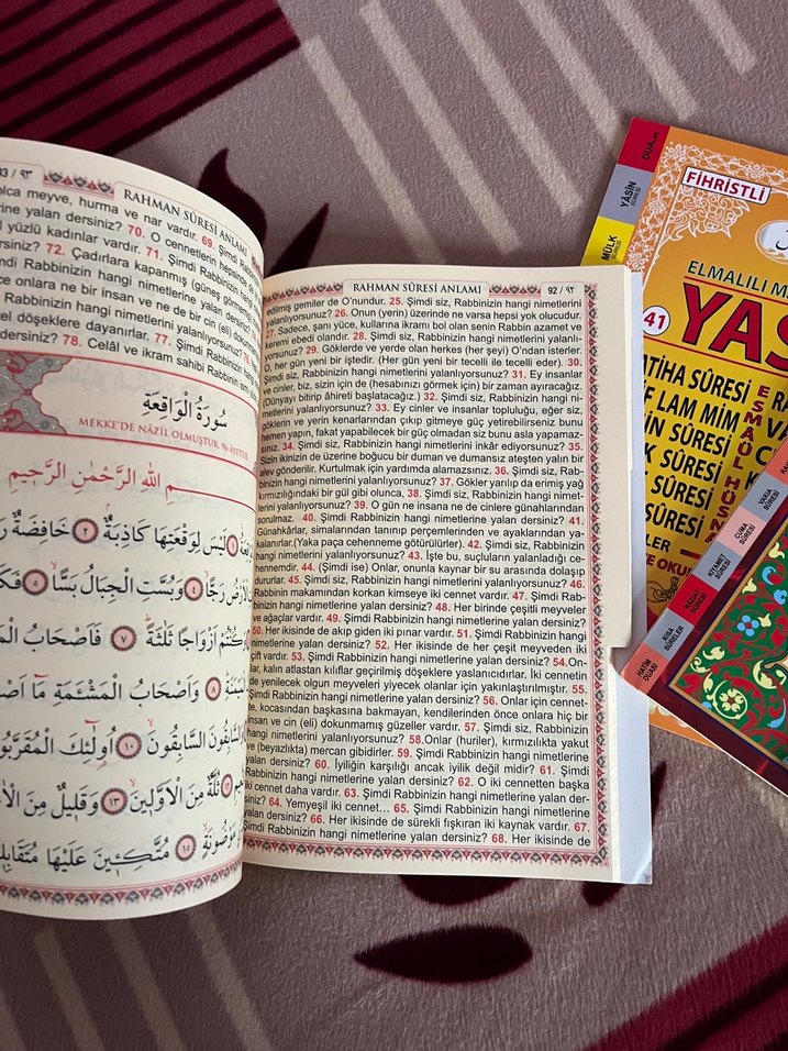 41 Yasin ve Dualar - Elmalılı Hamdi Yazılı - Görsel 2