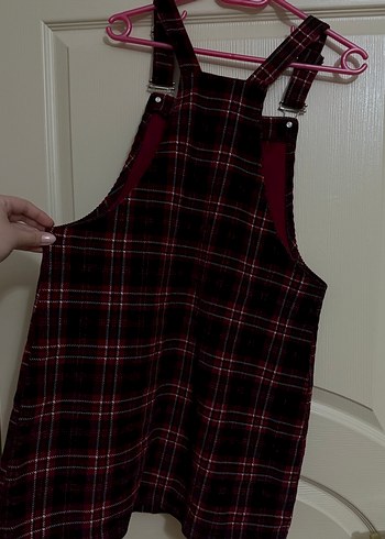 Siyah Bordo Kareli Salopet - Görsel 3