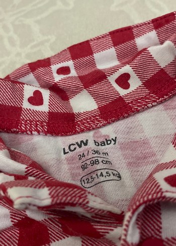 Kızlar için kırmızı ekose düğmeli gömlek - Görsel 3