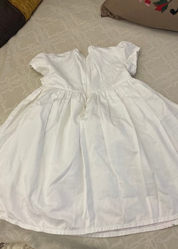 Nakışlı Beyaz Kız Çocuk Elbisesi - Görsel 2