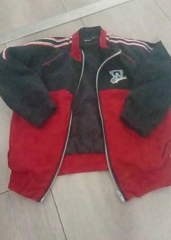 LC Waikiki Erkek Çocuk Kırmızı Fermuarlı Ceket