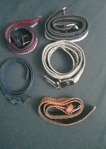 cocuk Çok Renkli Deri Kemer "HEPSİ" - Görsel 3