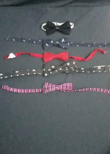 Çocuklar İçin Renkli Fiyonklu Kravat Seti "HEPSİ" - Görsel 5