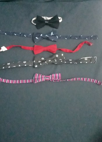 Çocuklar İçin Renkli Fiyonklu Kravat Seti "HEPSİ" - Görsel 6