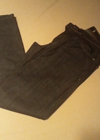 Kahverengi Kemerli  kadın Denim Pantolon - Görsel 7