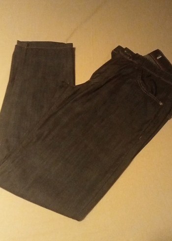 Kahverengi Kemerli  kadın Denim Pantolon - Görsel 2