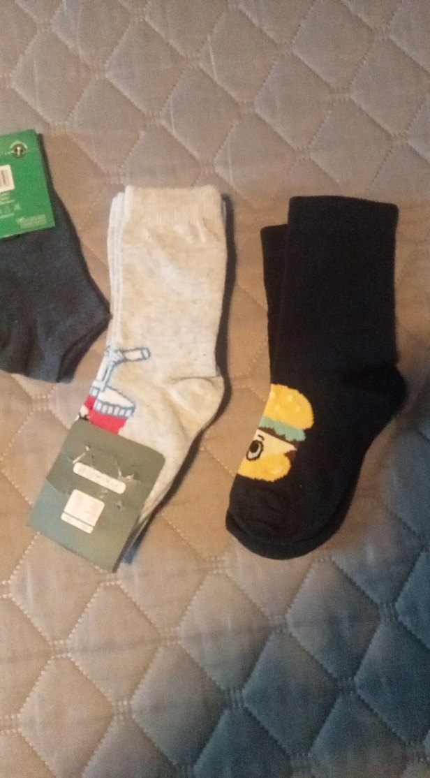 Erkek Çocuk Gri Düz Çorap Seti 5 cift - Görsel 4