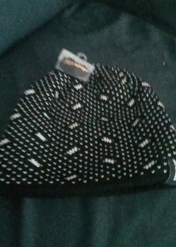 Siyah Örgü Kadın Bere - Görsel 10