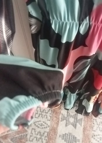 m Beden çeşitli Renk Desenli Uzun Kollu Hamile Tunik