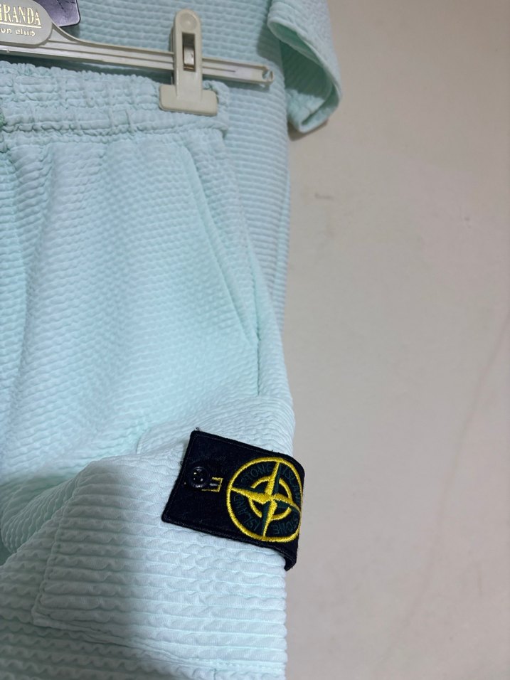 Stone island Erkek Mavi Kısa Kollu Örgü Takım - Görsel 2