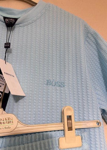 Boss Mavi Erkek Mini Şortlu Rahat Pijama Takımı - Görsel 2