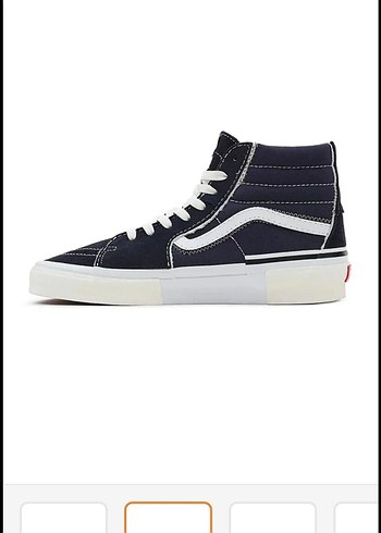 Beyaz Denim Platform Topuklu Kadın Sneakers - Görsel 3