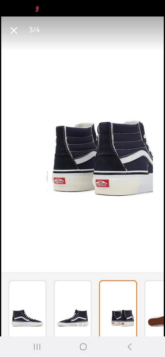 Beyaz Denim Platform Topuklu Kadın Sneakers - Görsel 2