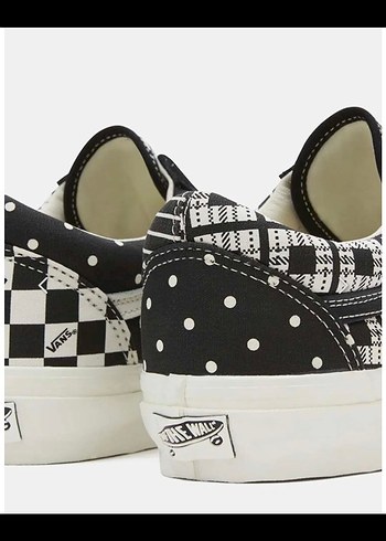 Kadın Siyah Beyaz Desenli Platform Spor Ayakkabı - Görsel 3