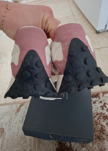 Pembe Bağcıklı Yüksek Topuklu Spor Ayakkabı - Görsel 3