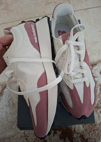 Pembe Bağcıklı Yüksek Topuklu Spor Ayakkabı - Görsel 4