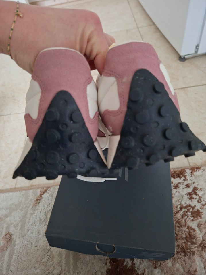 Pembe Bağcıklı Yüksek Topuklu Spor Ayakkabı - Görsel 3